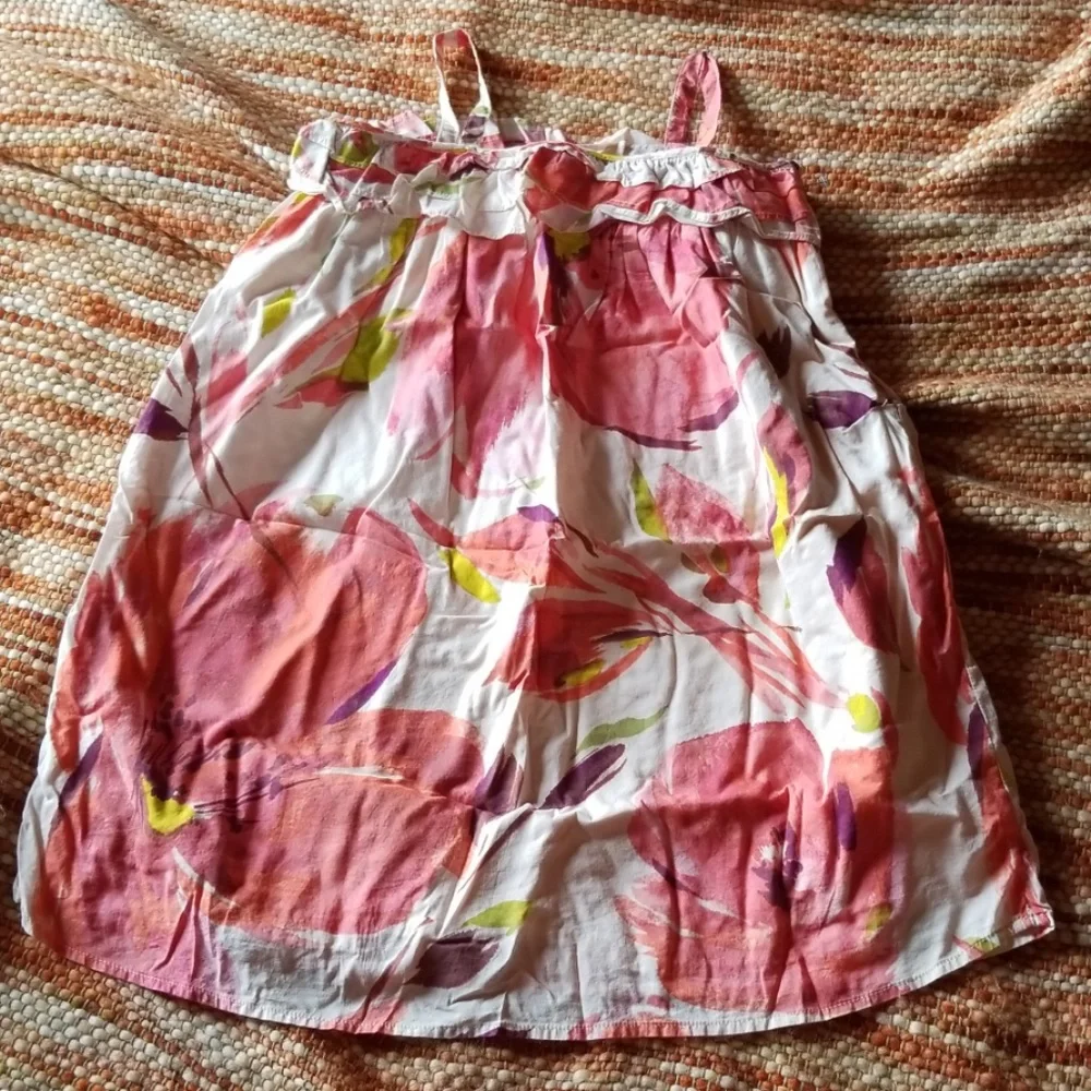 Girls gap 6 7 watercolor floral dress